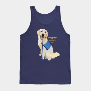 Wingman Golden Retriever Tank Top